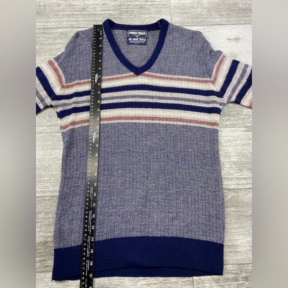 VTG Robert Bruce USA MADE V Neck Sweater Mens Medium Orlon Acrylic WPL9483 - Picture 5 of 10